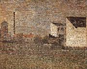 Georges Seurat Suburb France oil painting artist